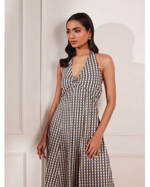 tara and i Printed Halter Midi - Multicolor