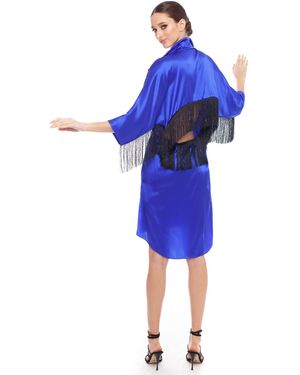 Olena Dats' 7011 Aquamarine Blouse - Blue