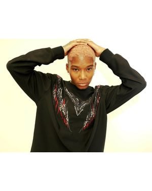 Stevie Crowne Hauté Embroidery Longsleeve - Black
