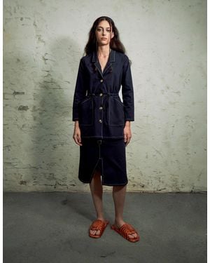 John Zucca Drawstring Tailored Jacked - Green
