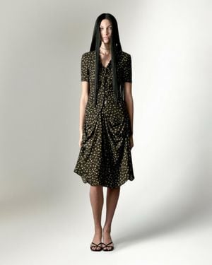 Maison de H Fitted Shirt-top Dress - Black