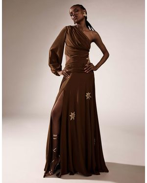 ALINA CERNĂTESCU Glim Dress Toffee Brown
