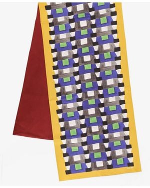 Miu Miu Multicoloured Silk Scarf - White