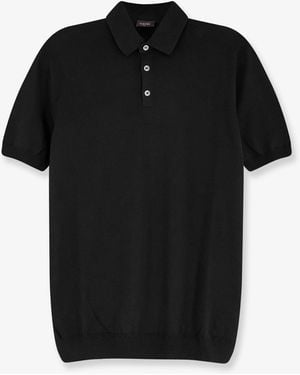 NUGNES 1920 Cotton Polo Shirt - Black