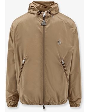 Moncler Nylon Hooded Jacket - Natural