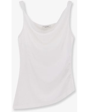 R2W Air Twisted Cotton And Modal Top - White