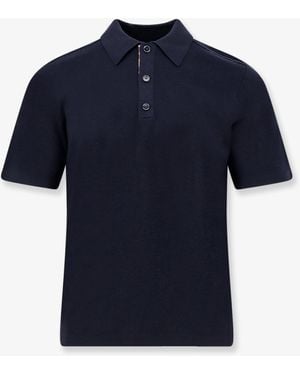 Burberry Wool Polo Shirt - Blue