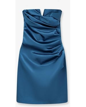 Chiara Boni Arya Satin Short Dress - Blue