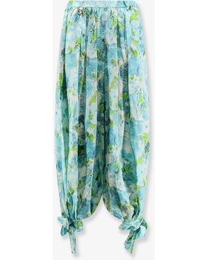 Chloé Harem Silk Pants - Green