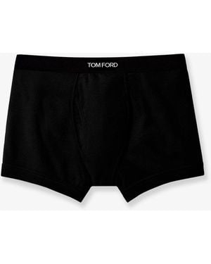 Tom Ford Stretch Cotton Boxer Briefs - Black