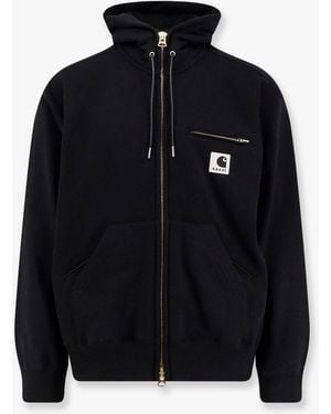 SACAI X CARHARTT WIP Cotton Sweatshirt With Double Logo Patch - Black