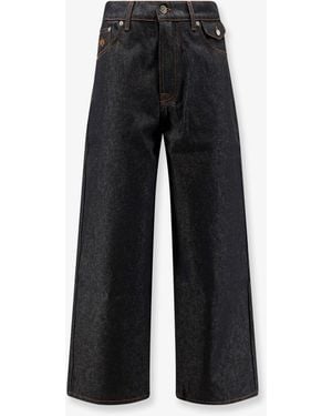 Walk In Paris Baggy Denim Jeans - Black