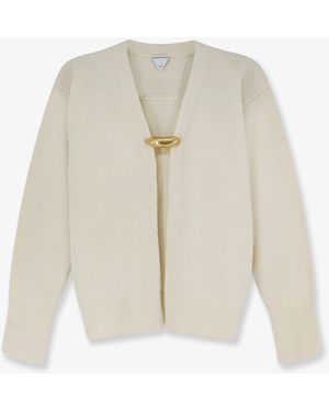 Bottega Veneta Cashmere, Wool And Silk Cardigan - White