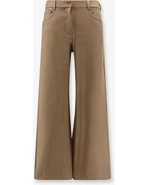 Max Mara Smmgela Cotton Blend Pants - Natural