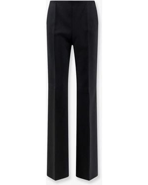 Max Mara Mxmorata Stretch Virgin Wool Pants - Black