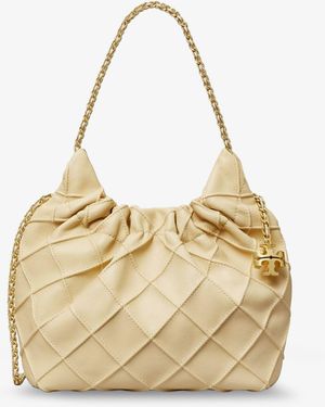 Tory Burch Fleming Mini Hobo Bag - Metallic