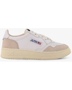 Autry Medalist Low Low-Top Leather Trainers - White
