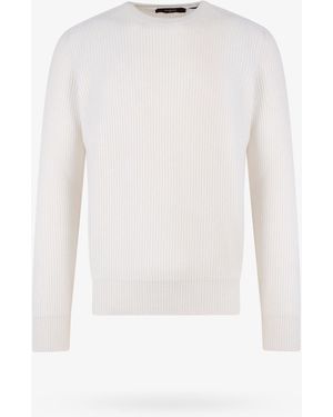 NUGNES 1920 Ribbed Cashmere Jumper - White