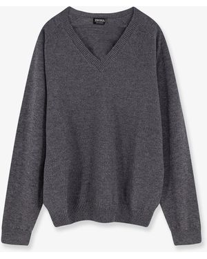 ZEGNA Cashmere Jumper - Grey