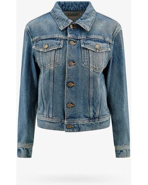Golden Goose Golden W's Regular Jacket Medium Stone Washed Denim - Blue