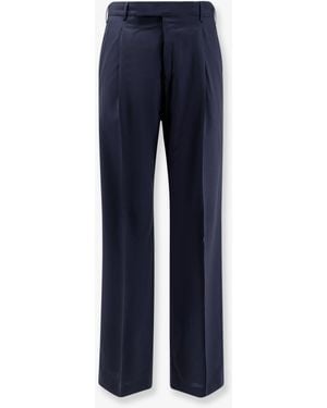 PT Torino Edge Quindici Virgin Wool Trousers - Blue