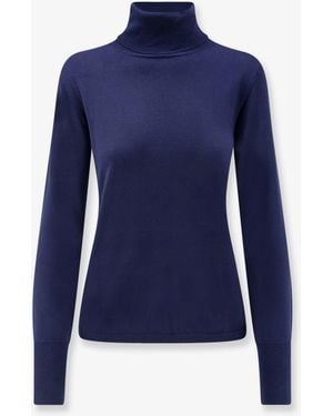Aspesi Turtleneck Virgin Wool Jumper - Blue