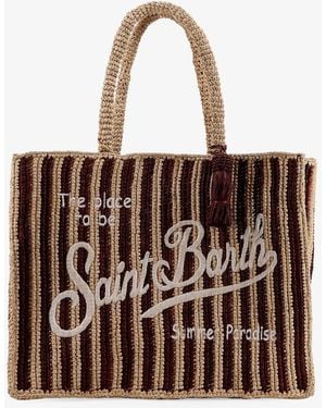 Mc2 Saint Barth Vanity Raffia Handbag - Brown