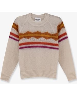 Isabel Marant Monette Mohair And Cashmere Blend Sweater - White