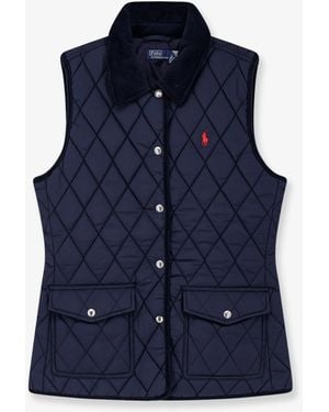 Polo Ralph Lauren Nylon Sleeveless Jacket - Blue