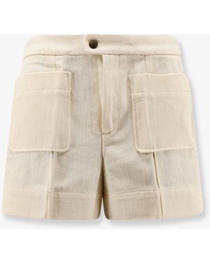 Soeur Hover Cotton Shorts - Natural