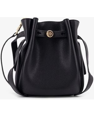 Tory Burch Romy Leather Crossbody Bag - Black