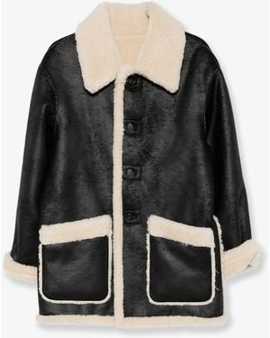 DUNST Reversible Eco-Shearling Jacket - Black