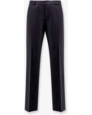 Moncler Wool Blend Trousers - Blue