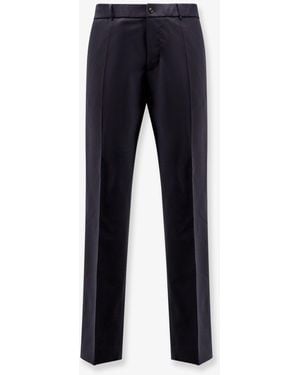 Moncler Wool Blend Trousers - Blue