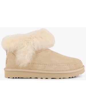 UGG Classic Ultra Mini Suede Boots - Natural