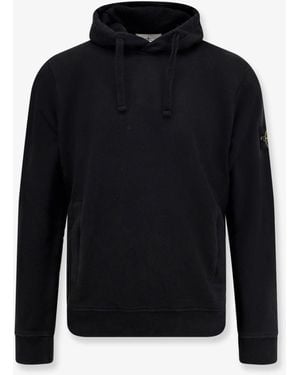 Stone Island Organic Cotton Hooded Sweatshirt - Blue