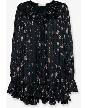 Chloé Silk Short Dress - Black
