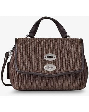 Zanellato Postina Baby Wicker Crossbody Bag - Brown