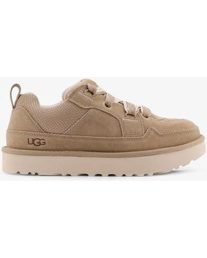 UGG M Lo Lowmel Suede Trainers - Natural