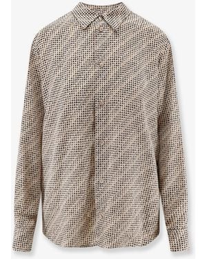 Balenciaga All Over Print Silk Shirt - Grey