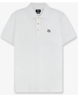 Fendi Cotton Polo Shirt - White