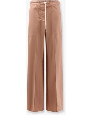 Semicouture Stretch Cotton Trousers - Natural