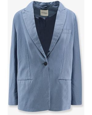 Closed Virgin Wool Blend Blazer - Blue
