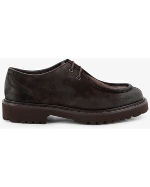 Doucal's Commander Suede Lace-Up - White