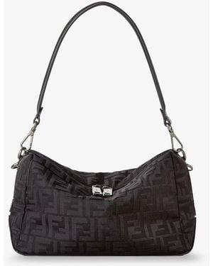 Fendi Borsa A Tracolla Lui Medium - Nero