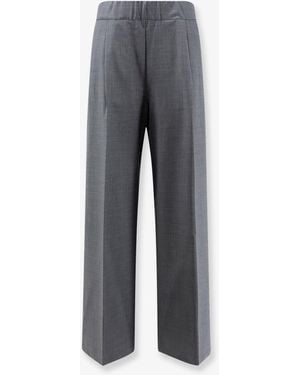 Semicouture Virgin Wool Blend Pants - Gray