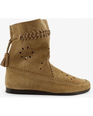 Isabel Marant Woosta Suede Boots - Brown