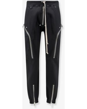 Rick Owens Heizer Cotton Cargo Pants - Black