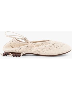 Alohas Lorain Mesh Ballerinas With Rhinestones Inserts in
