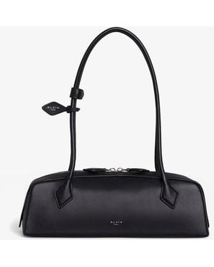 Alaïa Le Teckel Leather Shoulder Bag - Black